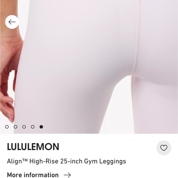 NWT lululemon BLISSFUL PINK align 25” leggings size US 4 - Picture 7 of 15